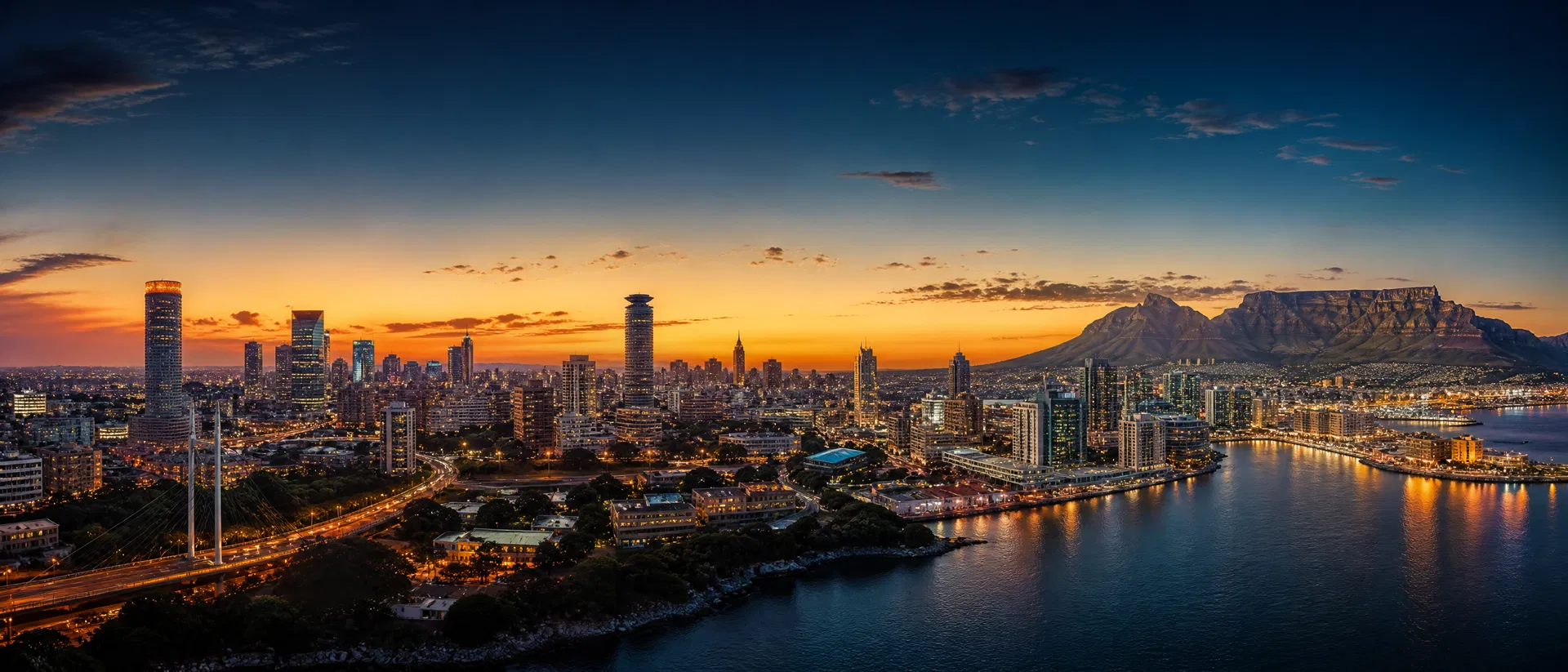 African skylines panorama